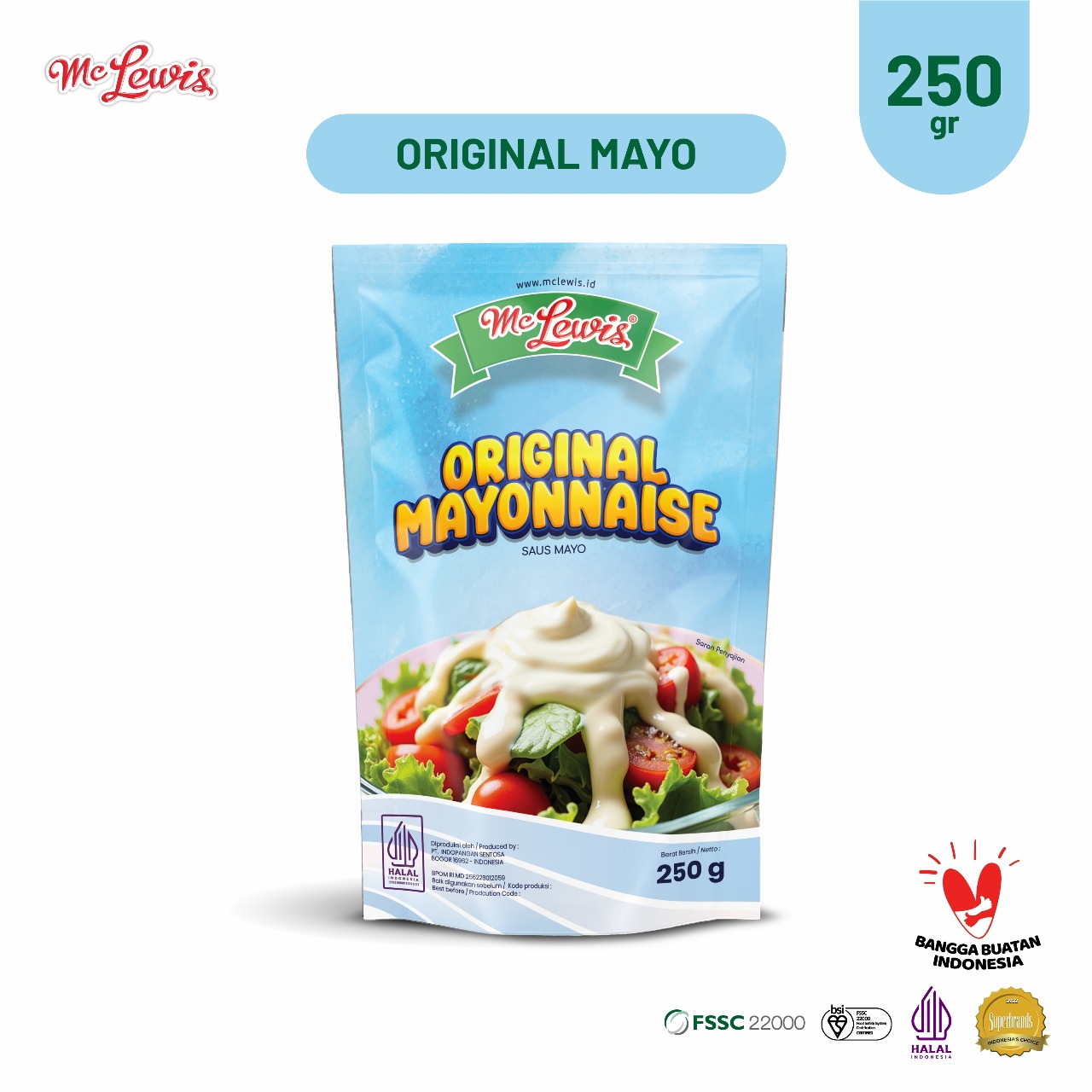 Mc Lewis Original Mayonaise 250 Gram Mayones