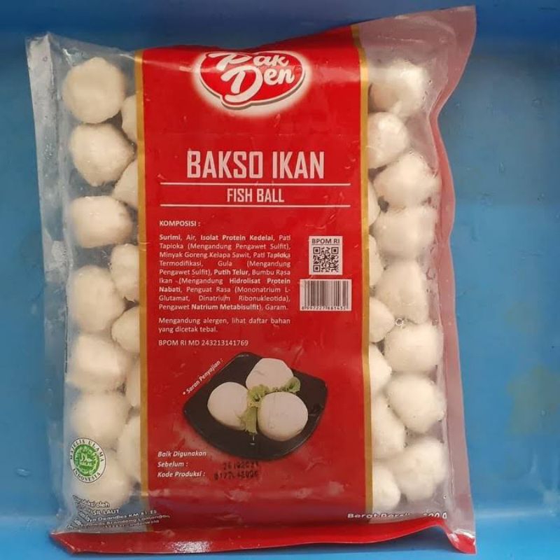 Pak Den Bakso Ikan 500 Gram Fish Ball