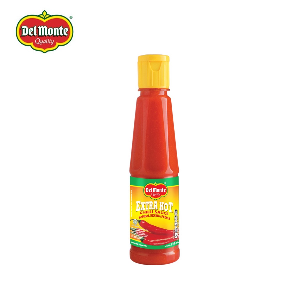 Delmonte Extra HOT PET 135 ML - Saus Sambal Pedas