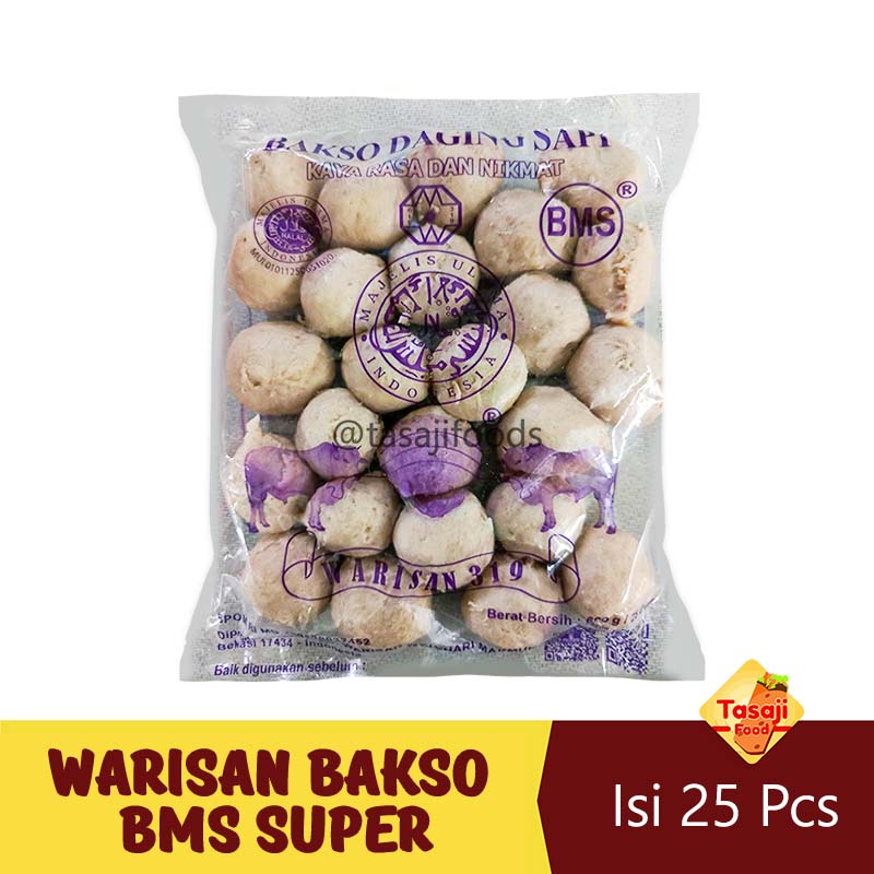 Warisan Bakso BMS Super Isi 25 Pcs 600 Gram