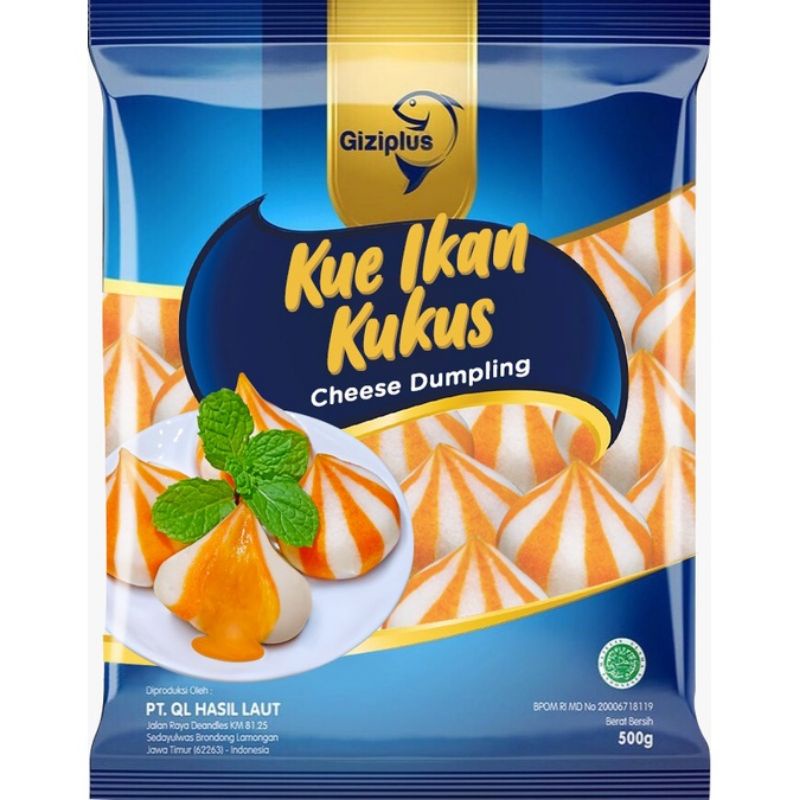 GiziPlus Dumpling Keju 500 Gram Olahan Ikan
