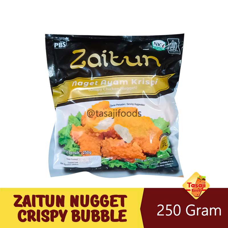 ZAITUN Nugget Ayam Crispy Bubble Crumb 250 Gram