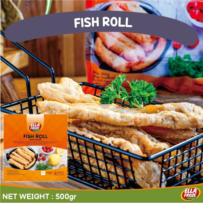 Ellafroze Fish Roll 1 Kg Olahan Ikan Frozen