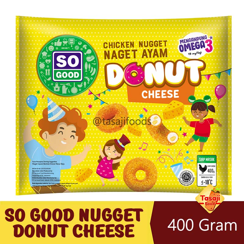 So Good Chicken Nugget Donut Cheese 400gr Naget Ayam