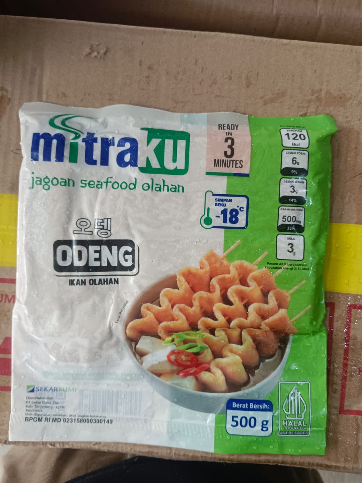 Mitraku Korean Odeng 500 Gram Olahan Ikan
