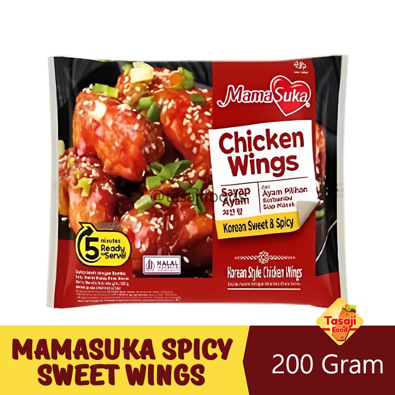 Mamasuka Korean Spicy Sweet Chicken Wings 200 Gram