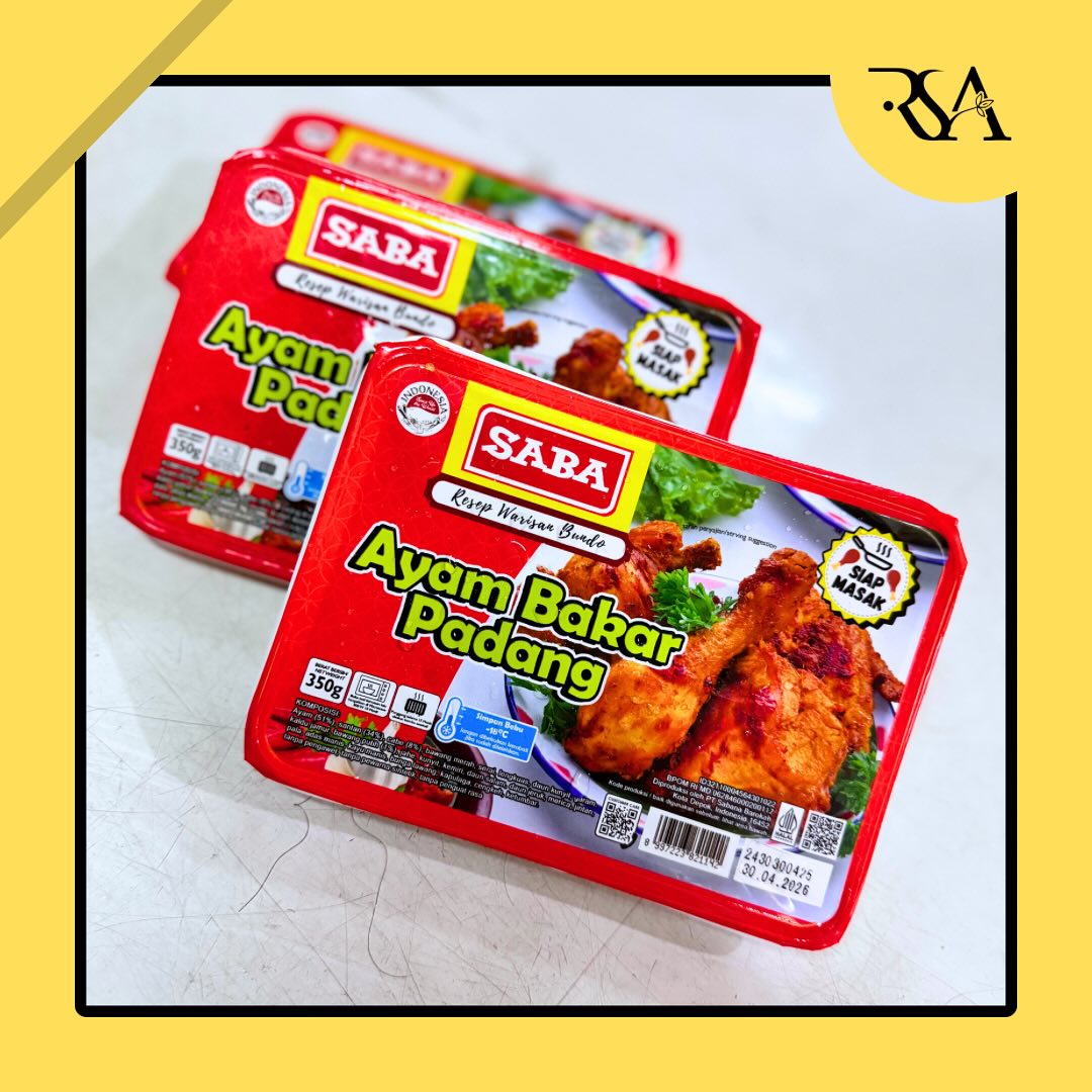 Saba Ayam Bakar Padang 350 Gram Frozen Siap Saji