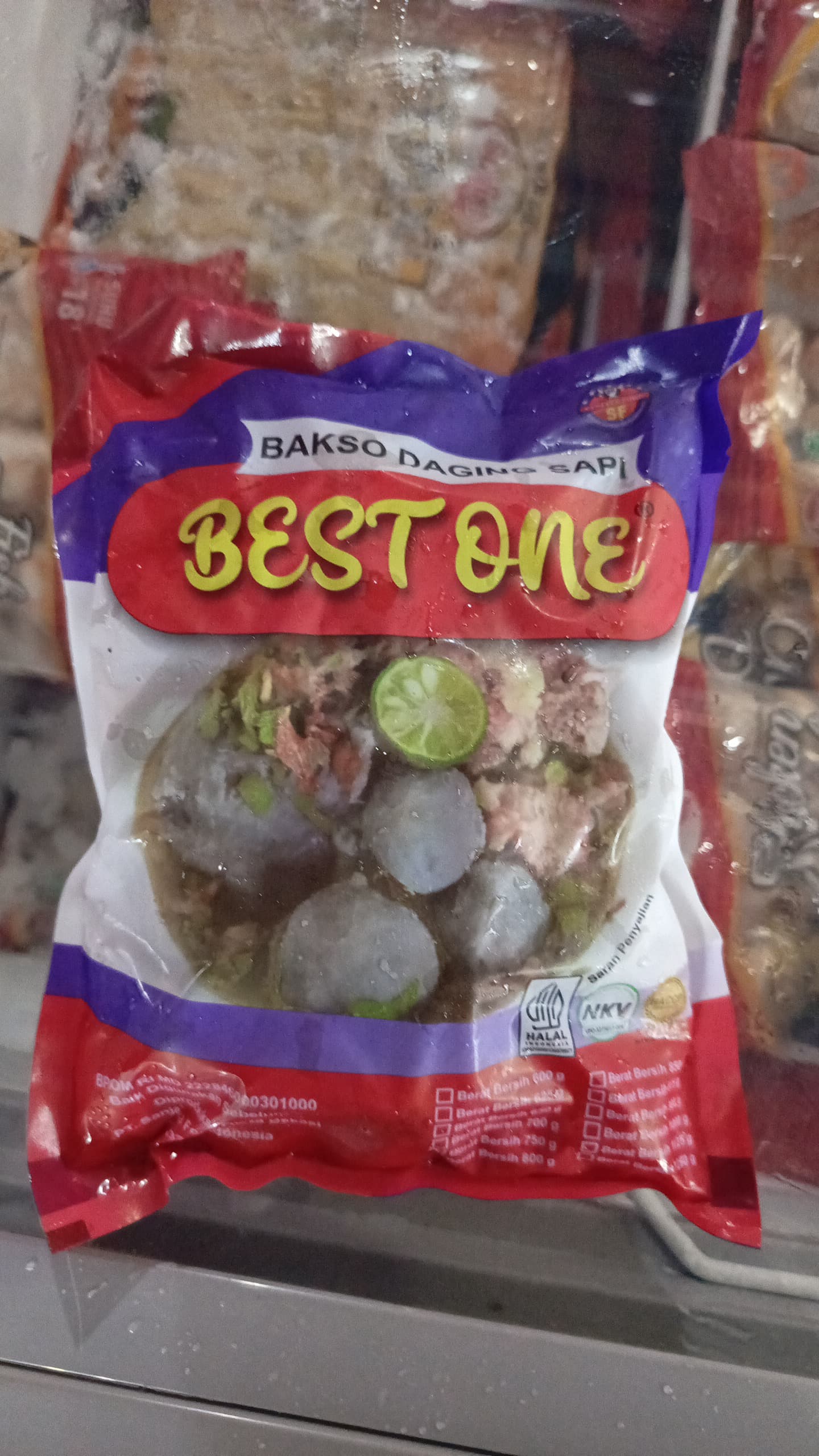 Best One Bakso Daging Sapi Isi 50 Pcs