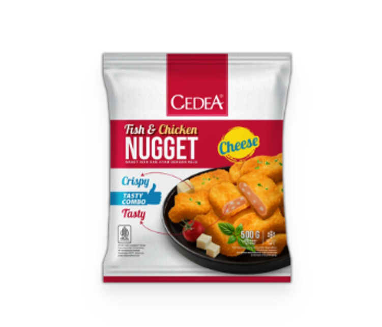 Cedea Cheese Fish & Chicken Nugget 500 Gram