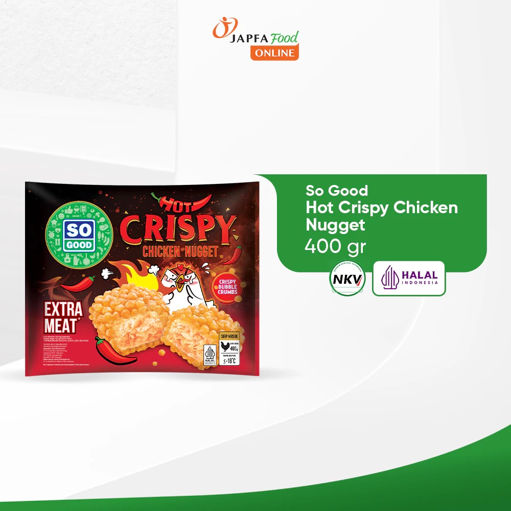 So Good Hot Crispy Chicken Nugget 400 Gram