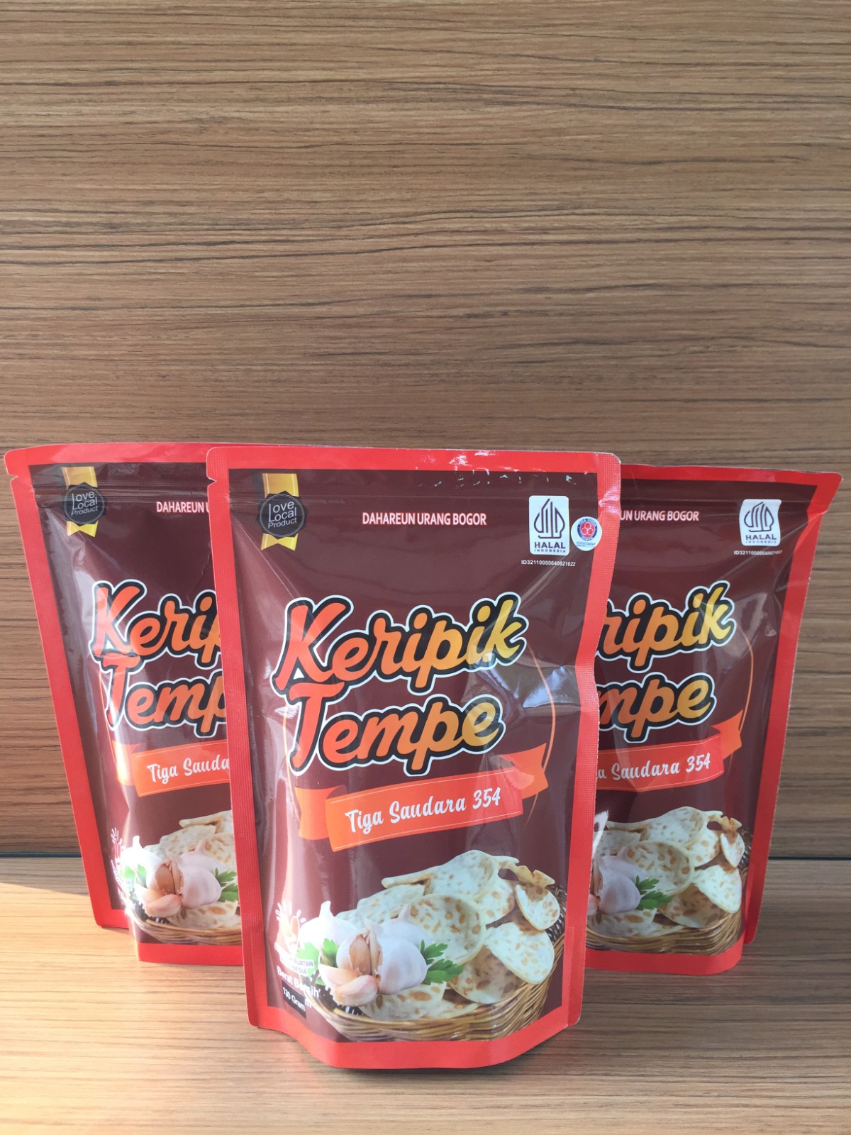 Keripik Tempe Premium Tiga Saudara 354 Bogor 100 Gram