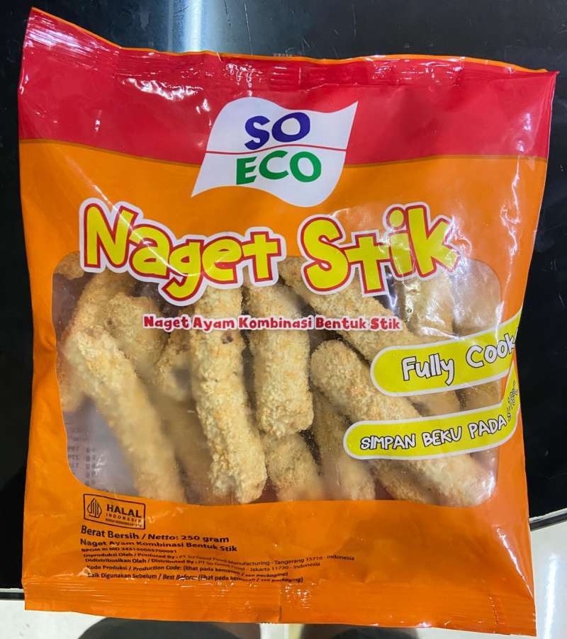 So Eco Chicken Nugget Stick 250 Gram Nugget Ayam