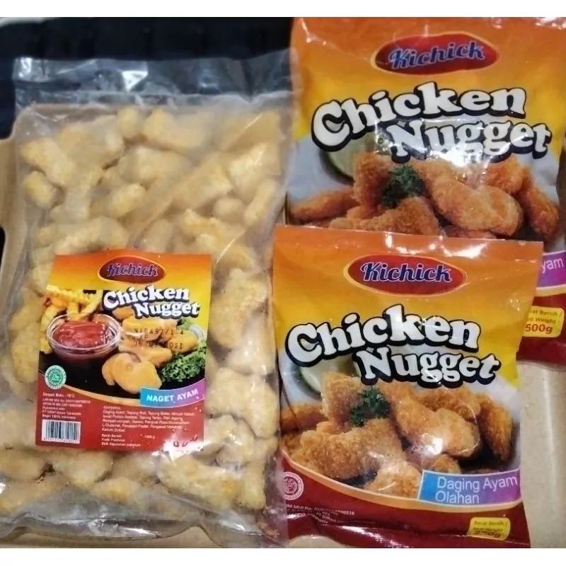 Kichick Chicken Nugget Love 1000 Gram Naget Ayam