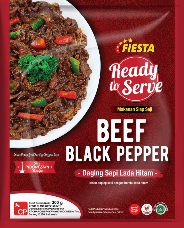 Fiesta Beef Black Pepper 300 Gram Ready To Serve