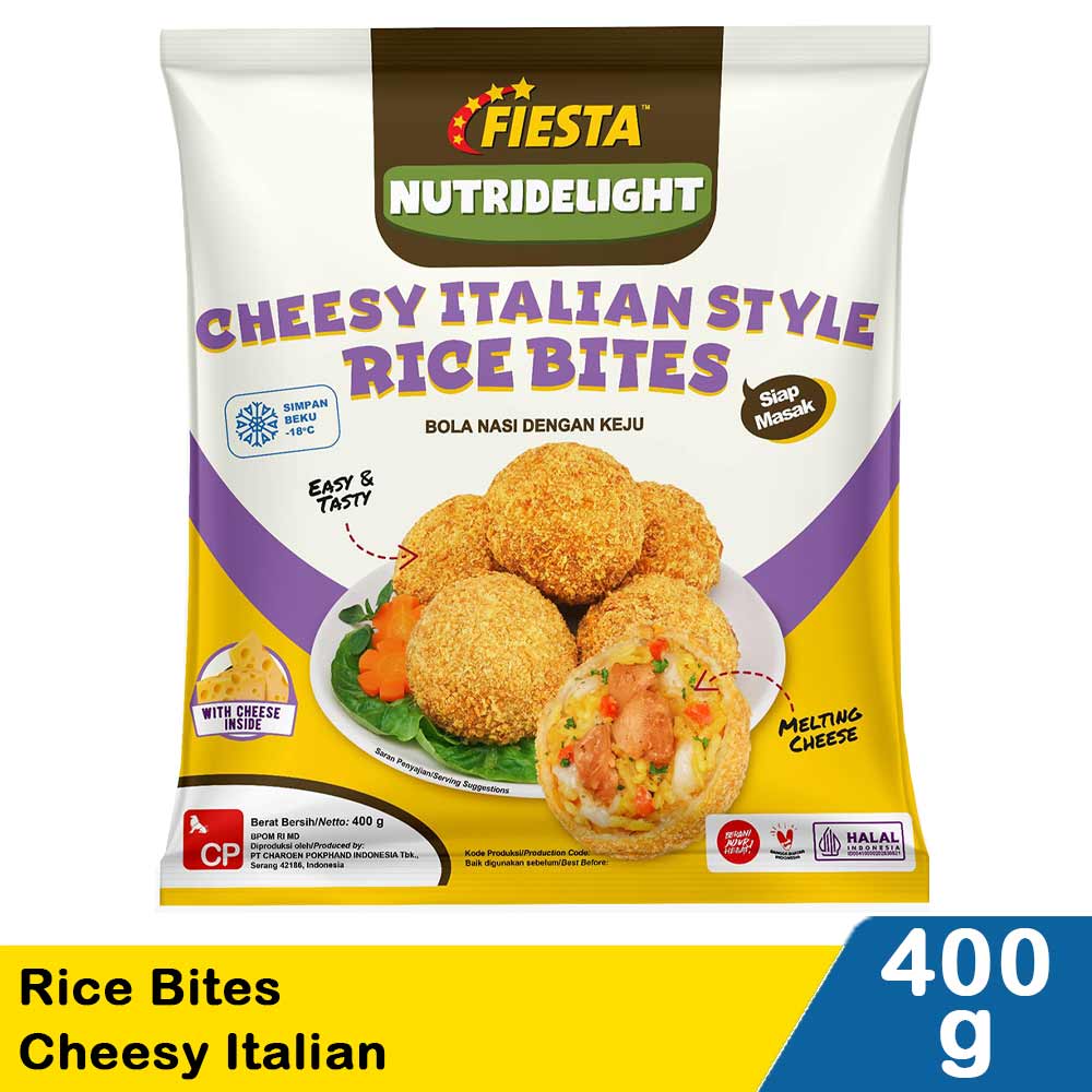 Fiesta Cheesy Italian Style Rice Bites 400 Gram Bola Nasi Keju