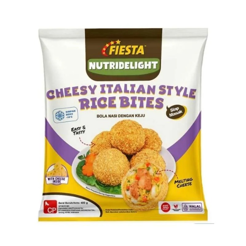 Fiesta Cheesy Italian Style Rice Bites 400 Gram Bola Nasi Keju