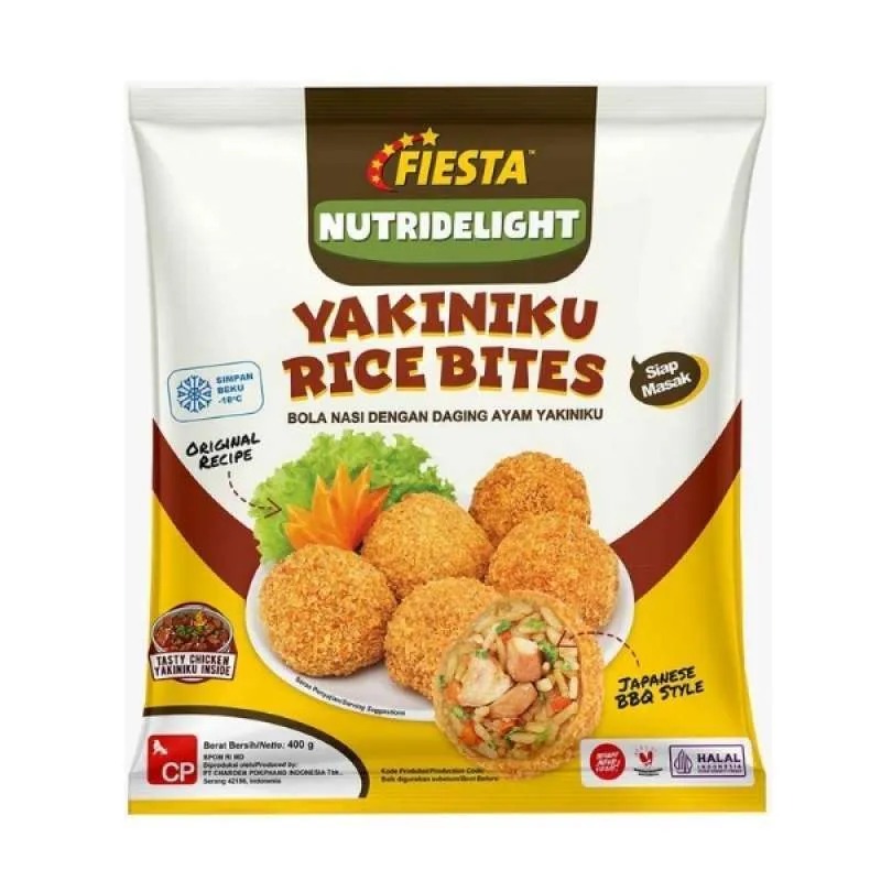Fiesta Yakiniku Rice Bites 400 Gram Bola Nasi Ayam Yakiniku
