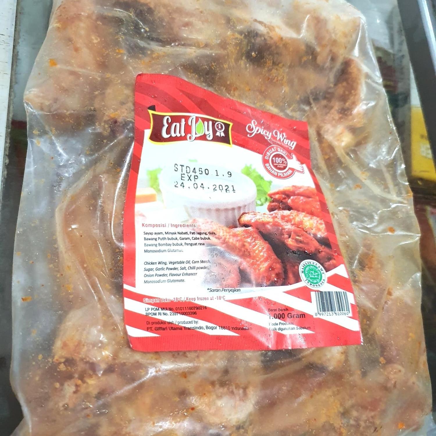 Eat Joy Chicken Spicy Wing Hot 1000 Gram