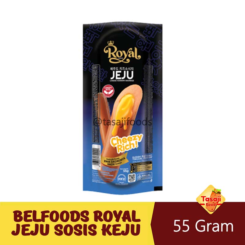 Belfoods Royal Jeju Sosis Keju 55 gr Cheezy Rich