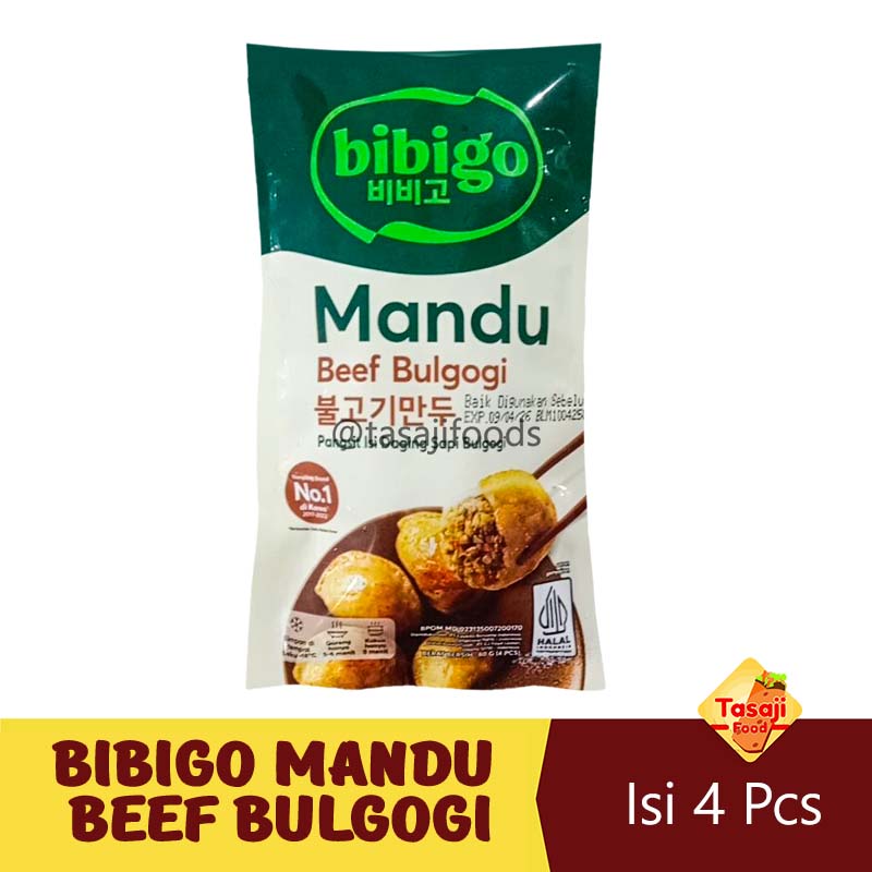 Bibigo Korean Mandu Beef Bulgogi Pangsit Isi Ayam Isi 4 Pcs
