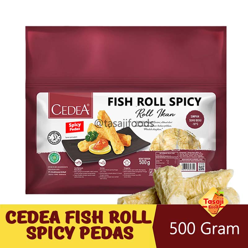 Cedea Fish Roll Spicy Pedas 500 Gram Olahan Ikan