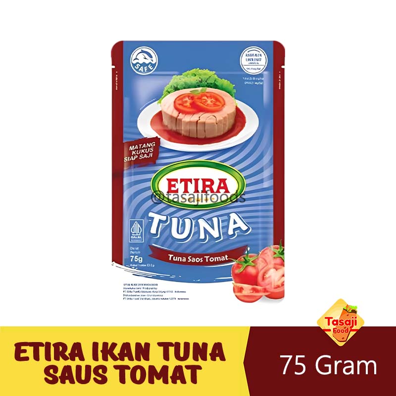 Etira Ikan Tuna Saus Tomat 75 Gram Matang Kukus Siap Saji
