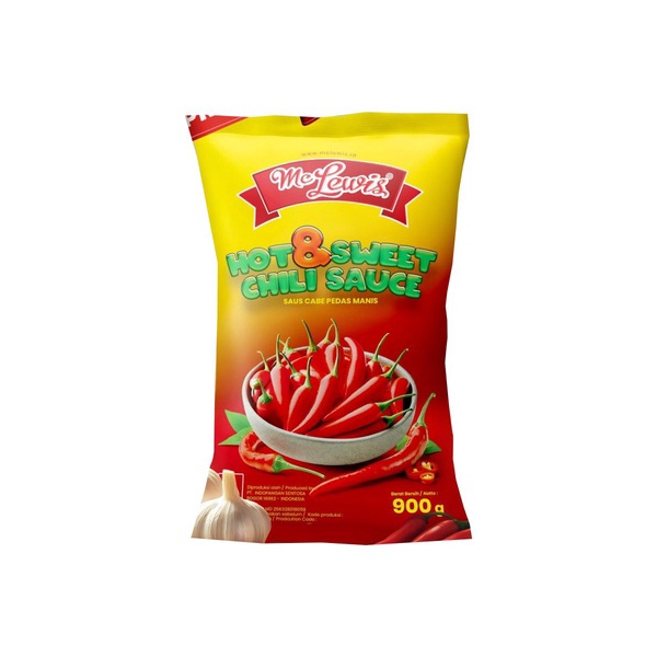 MC Lewis Hot and Sweet Chili Sauce 900 Gram