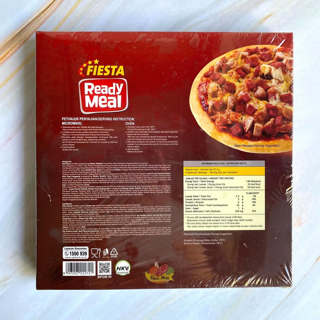 FIESTA Pizza Toping Sosis & Bakso Ayam Ready Meal 230 Gram