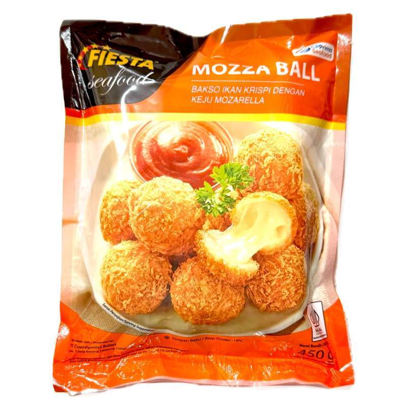 Fiesta Seafood Moza Ball Bakso Ikan Isi Keju 450 Gram