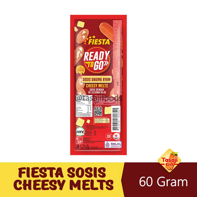 Fiesta Sosis Ayam Cheesy Melts 60 Gr Ready To Go