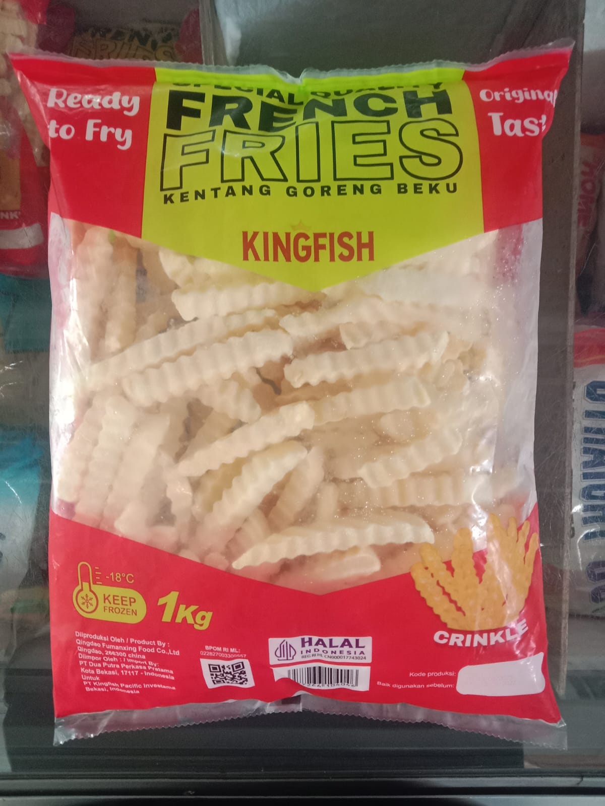 Kingfish Kentang Goreng Crinkle 1 Kg French Fries