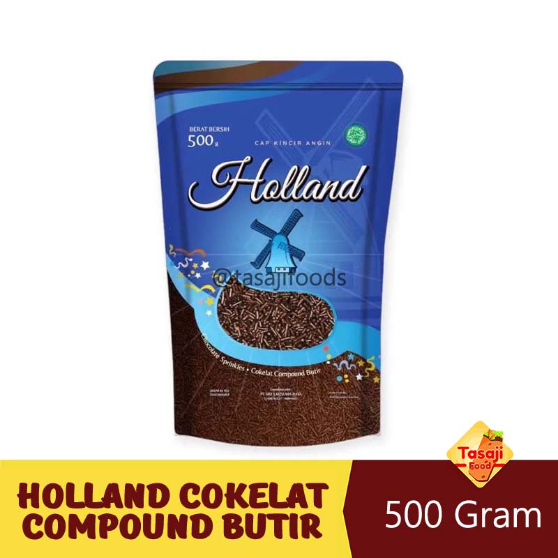 Holland Mesis Cokelat 500 Gram Cokelat Compound Butir