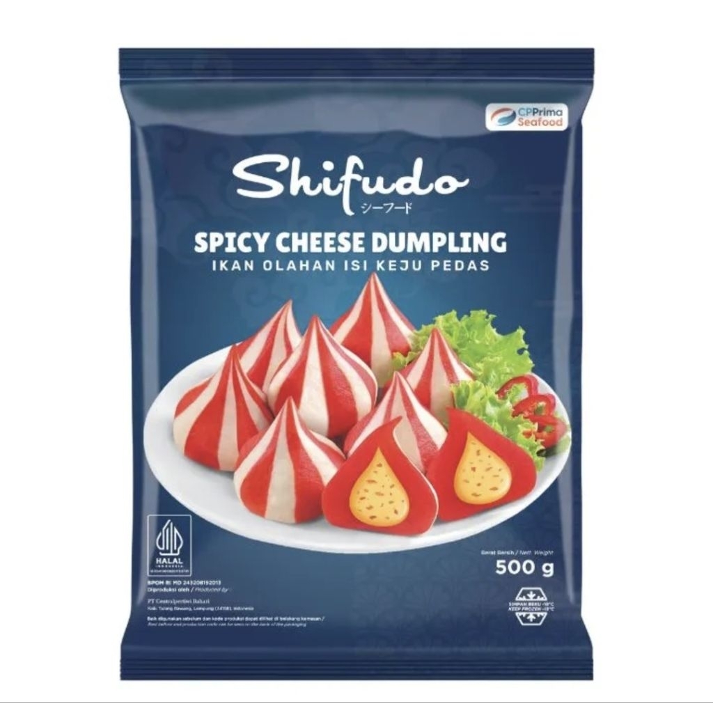 Shifudo Dumpling Keju Pedas 500 Gram Olahan Ikan
