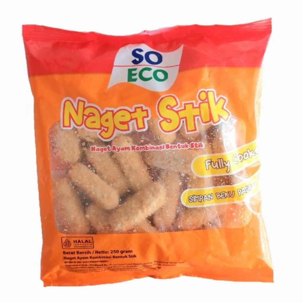 So Eco Chicken Nugget Stick 250 Gram Nugget Ayam