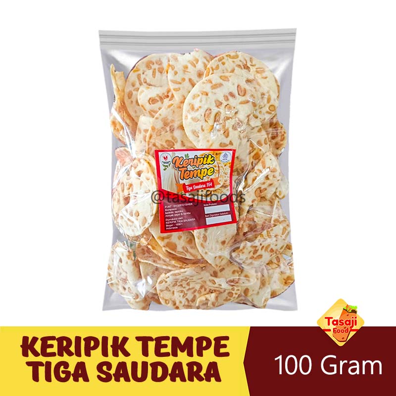 Keripik Tempe Polos Tiga Saudara 354 Bogor 100 Gram