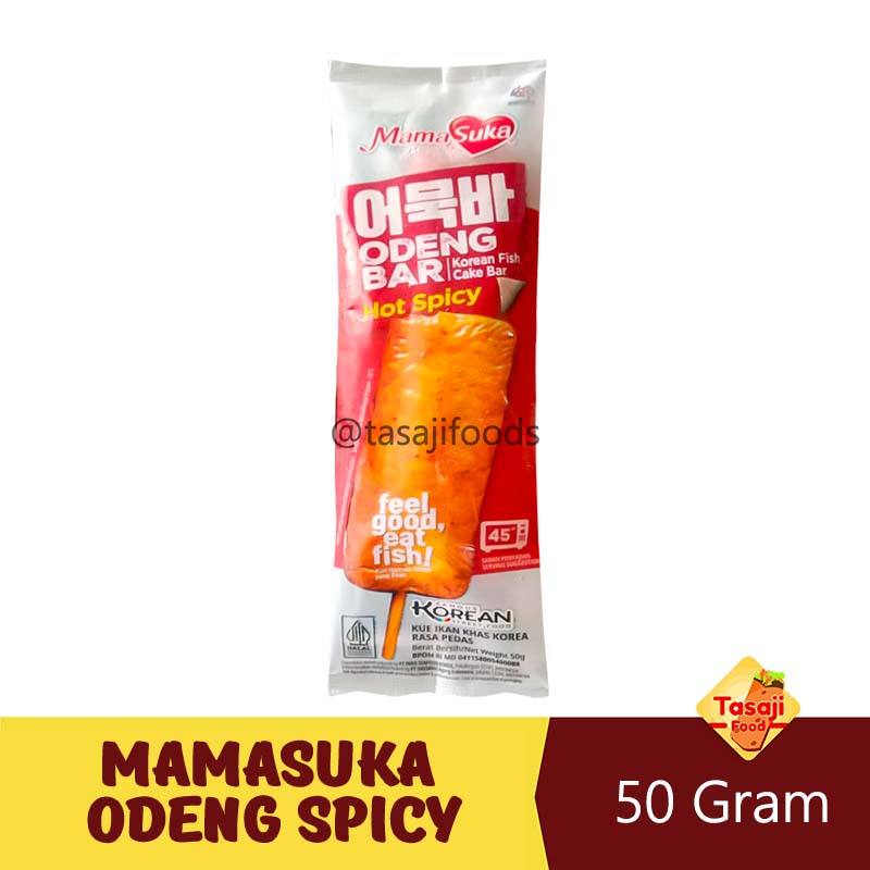 Mamasuka Korean Odeng Bar Hot Spicy 50 Gram