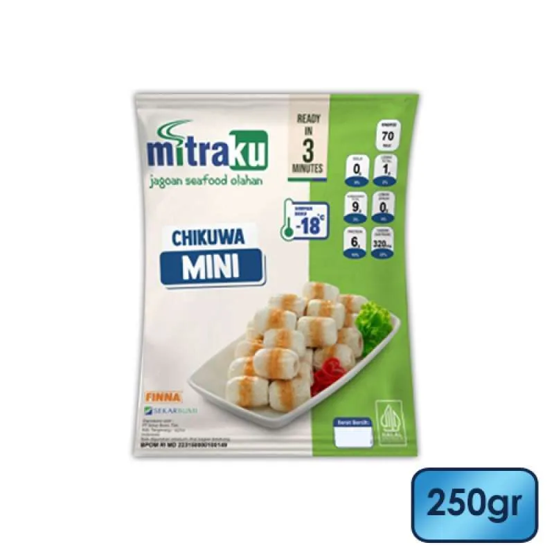 Mitraku Chikuwa Mini 250 Gram Olahan Ikan