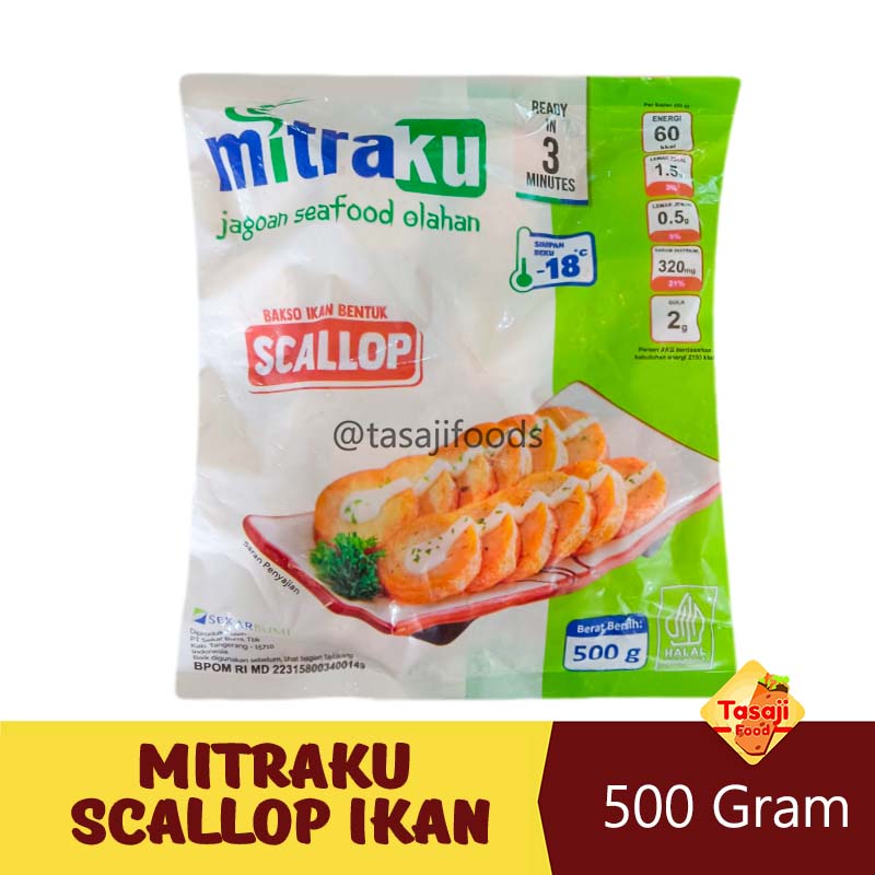 Mitraku Scallop Ikan 500 Gram Olahan Ikan