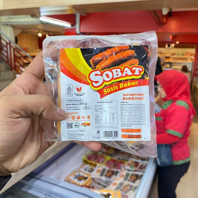 Sobat Sosis Bakar 200 Gram Sosis Sapi & Ayam Isi 4 Pcs