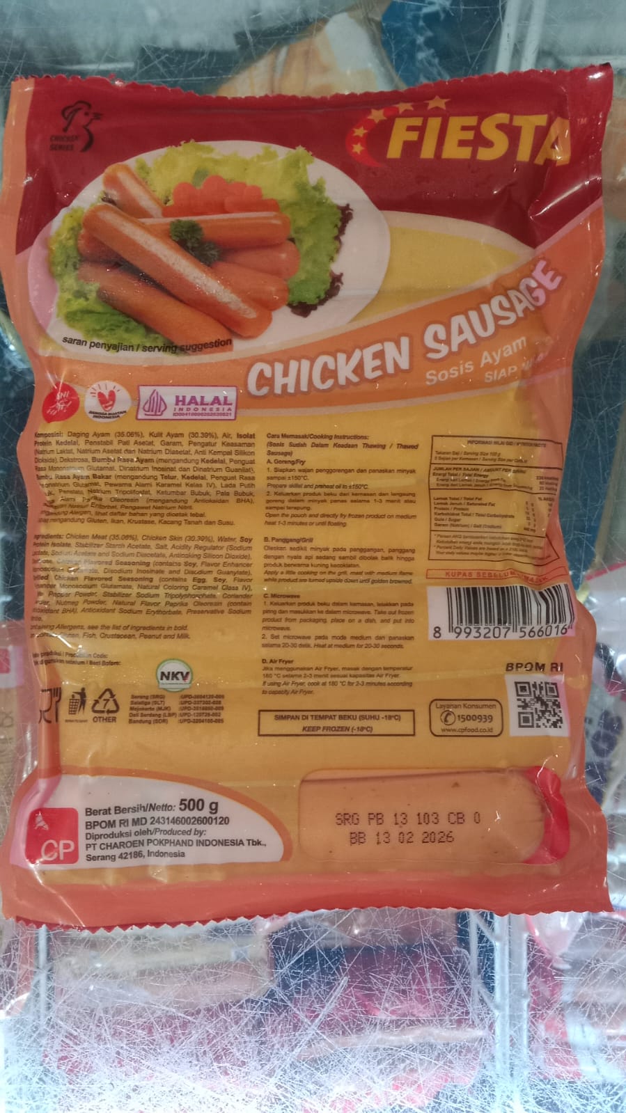 Fiesta Sosis Ayam 500 Gram Chicken Sausage