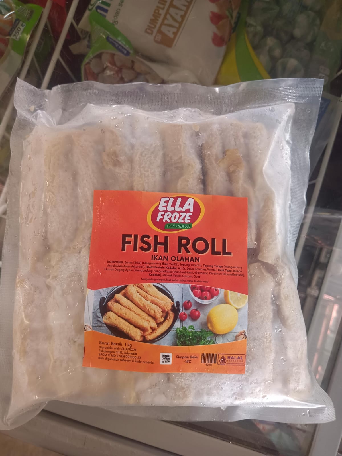 Ellafroze Fish Roll 1 Kg Olahan Ikan Frozen