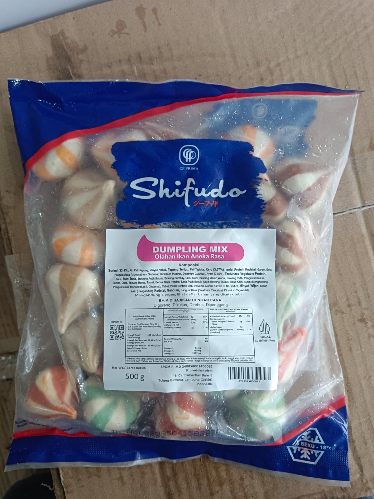 Shifudo Dumpling Mix 500 Gram, Olahan Ikan