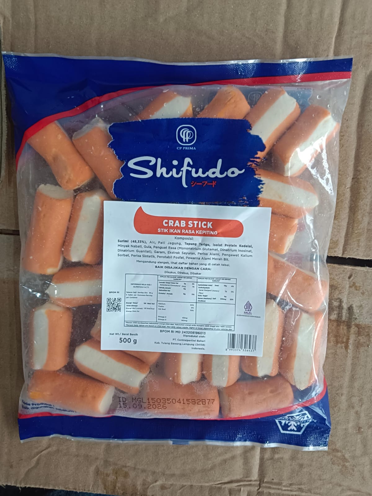 Shifudo Crab Stick 500 Gram Olahan ikan