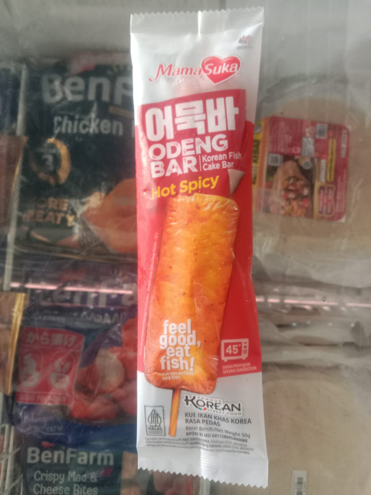 Mamasuka Korean Odeng Bar Hot Spicy 50 Gram