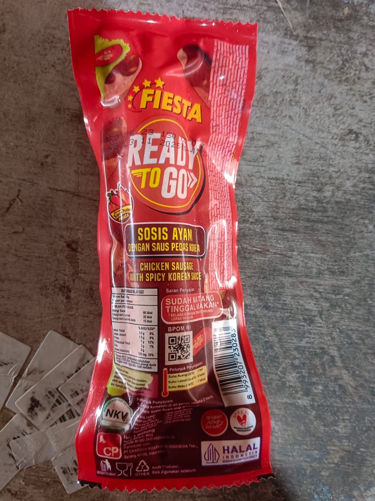 Fiesta Sosis Ayam Spicy Korean Sauce 65 Gr Ready To Go