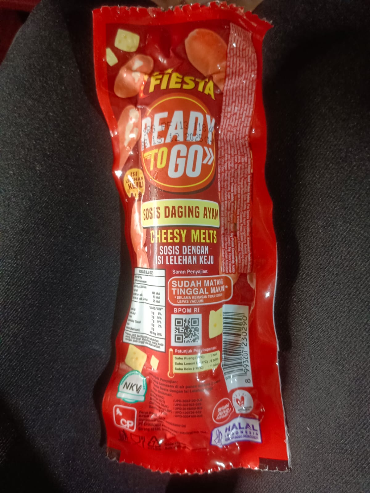 Fiesta Sosis Ayam Cheesy Melts 60 Gr Ready To Go