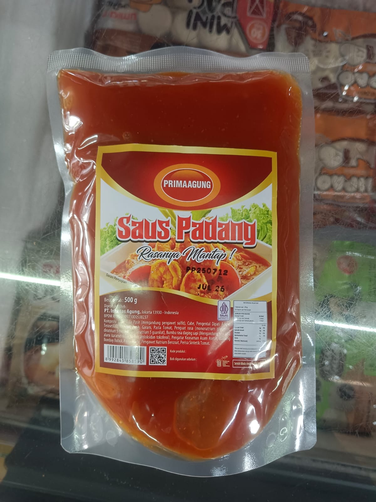 Prima Agung Saus Padang 500 Gram Rasanya Mantap