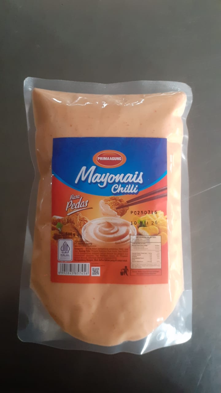 Prima Agung Mayonais Chili 500 Gram Mayones Pedas