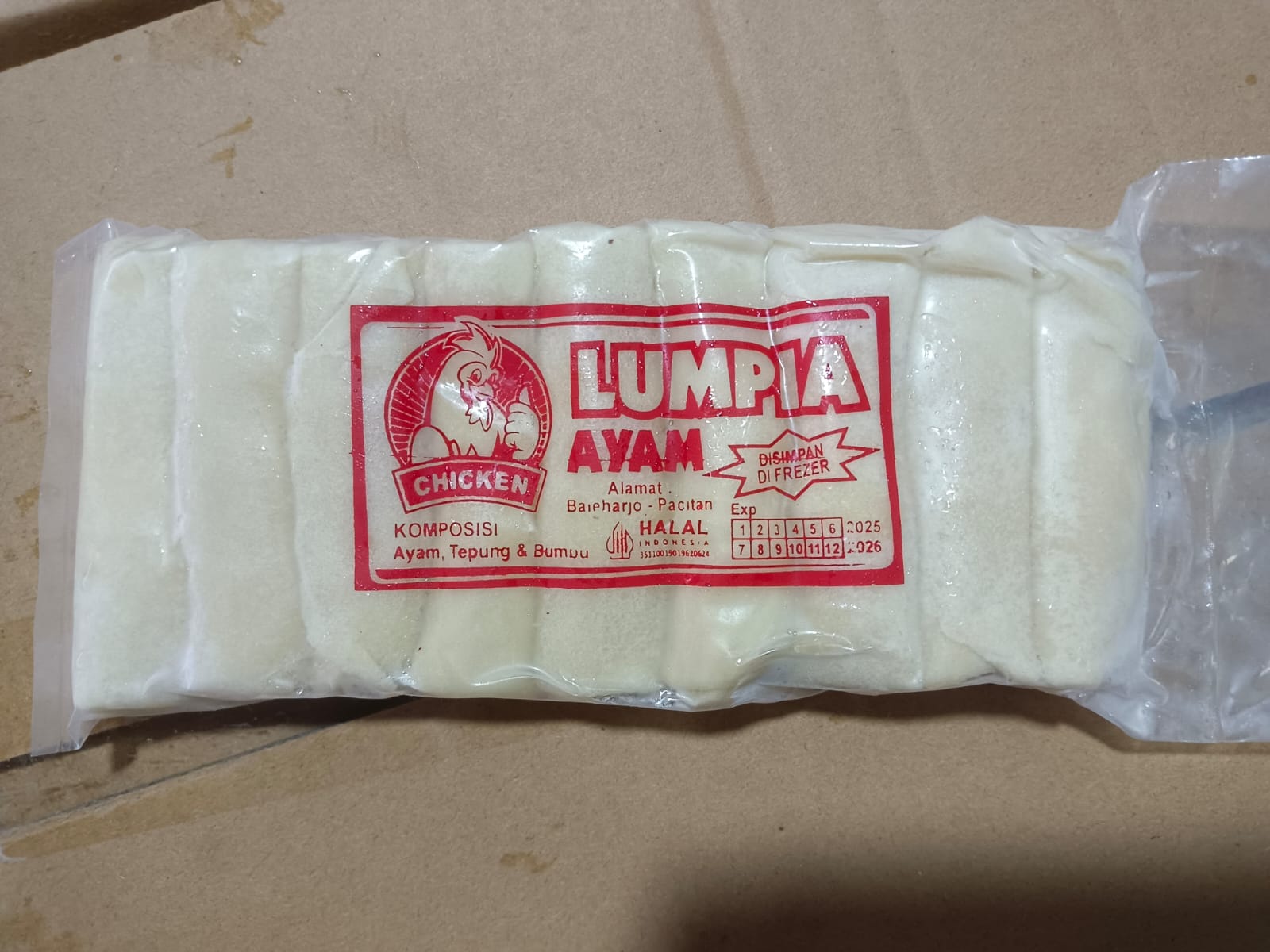 Lumpia Ayam Pacitan Frozen Isi 9 Pcs