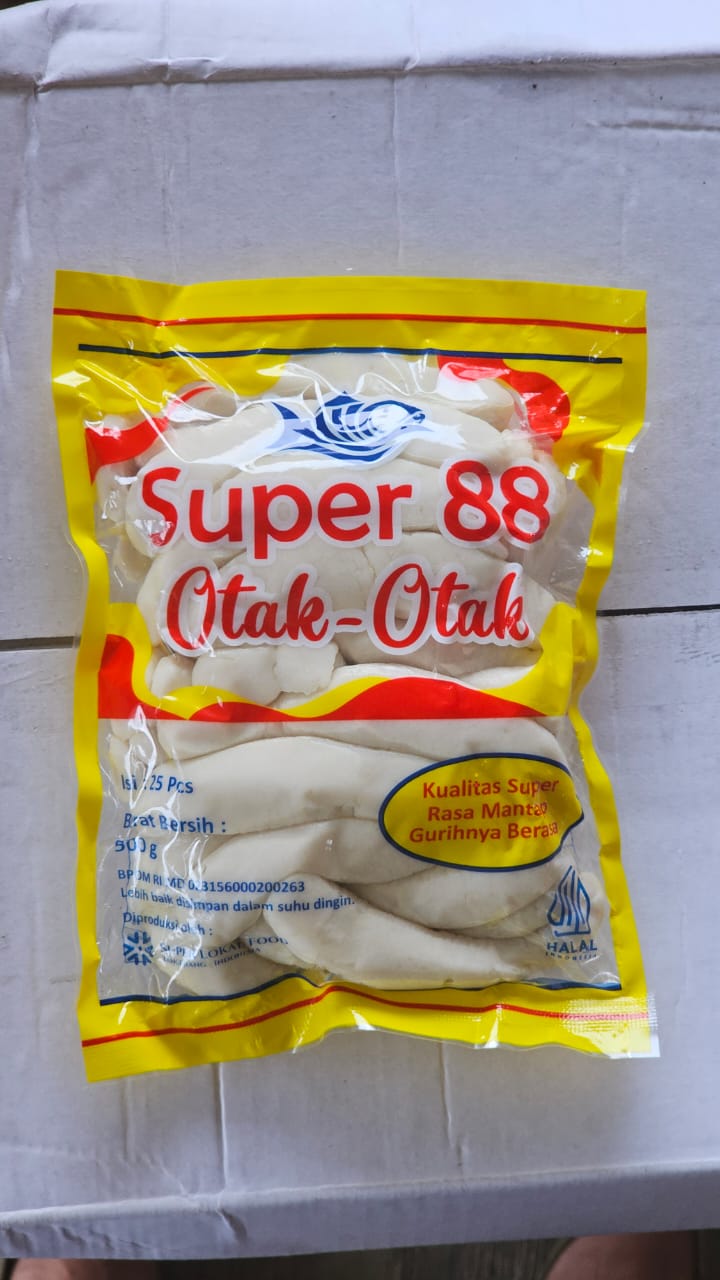 Super 88 Otak Otak Ikan 500 Gram Isi 25 Pcs